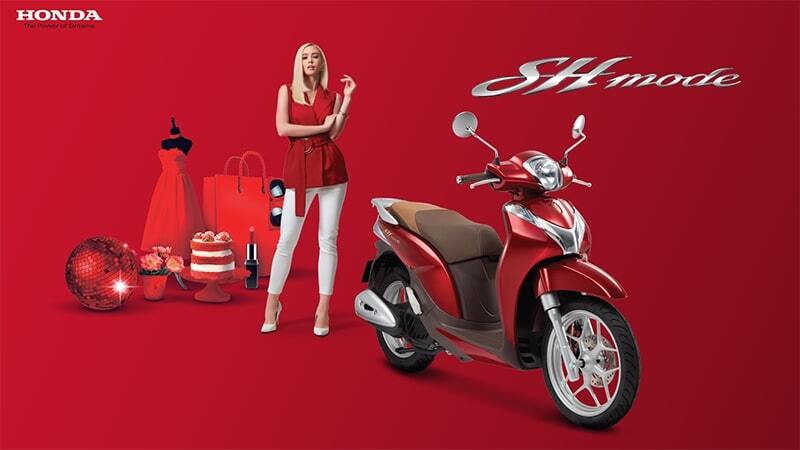 Honda SH Mode 125 2019 màu đỏ nâu mới đẹp long lanh tại VN giá hơn